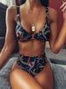 Image of 2019 New top sexy solid swimwear push up bikini bandage sport suit high cut bathing suit bandeau swimsuit women bikini set 2507