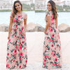 Image of 2020 Summer Long Dress Floral Print Boho Beach Dress Tunic Maxi Dress Women Evening Party Dress Sundress Vestidos de festa XXXL