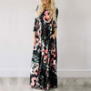 Image of 2020 Summer Long Dress Floral Print Boho Beach Dress Tunic Maxi Dress Women Evening Party Dress Sundress Vestidos de festa XXXL