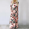 Image of 2020 Summer Long Dress Floral Print Boho Beach Dress Tunic Maxi Dress Women Evening Party Dress Sundress Vestidos de festa XXXL
