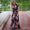 Image of 2020 Summer Long Dress Floral Print Boho Beach Dress Tunic Maxi Dress Women Evening Party Dress Sundress Vestidos de festa XXXL