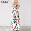 Image of 2020 Summer Long Dress Floral Print Boho Beach Dress Tunic Maxi Dress Women Evening Party Dress Sundress Vestidos de festa XXXL