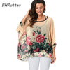 Image of BHflutter Women Blouses Plus Size 2019 New Style Batwing Casual Summer Blouse Shirt Woman Boho Chiffon Shirts Tops Chemise Femme