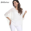 Image of BHflutter Women Blouses Plus Size 2019 New Style Batwing Casual Summer Blouse Shirt Woman Boho Chiffon Shirts Tops Chemise Femme
