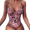 Image of Bikini 2019 New Women Sexy Print Brazilian One Piece Swimsuit Floral Retro Thong High Waist Bodysuit Backless High Cut Swimwear