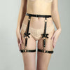 Image of CEA.HARNESS Fashion Leather Harness Belt Punk Goth Bra Body Bondage Adjustable Chest Straps Black Slim Suspenders Buckle Top