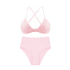 Image of De Monarchia Sexy Lingerie Set Cotton Thin Screw Thread Push Up Bra Set beauty back Women Bra Panties Set Comfort Underwear