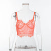 Image of Elegant Chic Bralette Sexy Eyelash Lace Crop Top Women Lingerie Dropshipping Suppliers Underwear Camisole Cami Tank Top