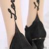 Image of Fashion Womens Lady Girls Black Sexy Fishnet Pattern Jacquard Stockings Pantyhose Tights skull Woman 1pcs dww36