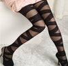 Image of Fashion Womens Lady Girls Black Sexy Fishnet Pattern Jacquard Stockings Pantyhose Tights skull Woman 1pcs dww36