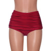Image of Hot Bikini Big Sale Women's High Waisted Swim Bottom Ruched Bikini Tankini Swimsuit Briefs Plus Size Support purchasing