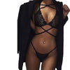 Image of Ladies Lingerie Sexy Hot Erotic Women Exotic Lace Up Intimate Sexy Apparel Lingerie Set Bandage Transparent Bridal Lingerie