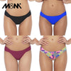 Image of M&M Women Sexy Bikini Bottom Swimsuit 2019 Summer Swim Pants Solid Swimwear Low Waist Bikini Set Ruched Print Swim Briefs B606