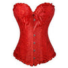 Image of New Sexy Gothic Satin Lingerie Lace Corset Top + G-string + Skirt Bustier Mini Tutu Wedding Dress Costume Black Corset S-6XL