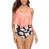 Image of New Swimwear Women Bikini 2019 Mujer High Waist Swimsuits Ruffle Bikinis Swimming Suit For Womens Tankinis Biquini Bathing Suits