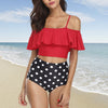 Image of New Swimwear Women Bikini 2019 Mujer High Waist Swimsuits Ruffle Bikinis Swimming Suit For Womens Tankinis Biquini Bathing Suits