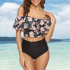 Image of New Swimwear Women Bikini 2019 Mujer High Waist Swimsuits Ruffle Bikinis Swimming Suit For Womens Tankinis Biquini Bathing Suits