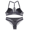 Image of Norns women lace lingerie set plus size bra push up beautiful underwear Seamless female front closure bras sexy lingerie set