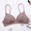 Image of Perfering Black Bra Wire Free Push Up Sexy Women Bras Lace Bralette Lingerie Small Breast Adjusts A B C Bra Female Underwear