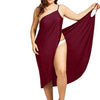 Image of Plus Size Pareo Beach Cover Up Wrap Dress Bikini Swimsuit Bathing Suit Cover Ups Robe De Plage Beach Wear Tunic kaftan Swimwear