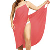 Image of Plus Size Pareo Beach Cover Up Wrap Dress Bikini Swimsuit Bathing Suit Cover Ups Robe De Plage Beach Wear Tunic kaftan Swimwear