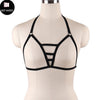 Image of Rave Wear Pentagram Bondage Body Harness Lingerie Goth Crop Tops Fetish Cage Bra Lingerie Harness Belt Star Harness Bra