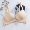 Image of Seamless Bras for Women Push Up Wire Free Adjustable Sexy Bra Straps Bright Summer Lingerie Bras Solid Breathable Underwear
