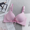 Image of Sexy Deep U Bras For Women Push Up Lingerie Seamless Bra Wireless Bralette Plunge Bow Brassiere Female Underwear Intimates #D