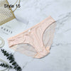 Image of Summer Swimwear Women Bikini Panties Sexy Lace Seamless Briefs Swimsuit Beachwear Low Waist Bathing Bottoms for Sleeping