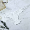 Image of Summer Swimwear Women Bikini Panties Sexy Lace Seamless Briefs Swimsuit Beachwear Low Waist Bathing Bottoms for Sleeping