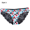 Image of Summer Swimwear Women Bikini Panties Sexy Lace Seamless Briefs Swimsuit Beachwear Low Waist Bathing Bottoms for Sleeping