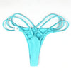 Image of Swimsuit Briefs Women T-back Trunks Swim Bottom Panties Tanga Swimwear Bandage Thong Shorts Bikini Brazilian Underwear G-string