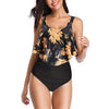 Image of Swimwear Women Bikini 2019 Mujer High Waist Swimsuits Ruffles Bikinis Swimming Suit For Womens Tankinis Bathing Suits Biquini