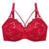Image of Ultra Thin Lace Fly Bra Female Brassiere Lingerie Plus Size C D Cup Push Up Seamless Comfortable Full Coverage Unlined Bra 2019