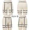 Image of Women Sexy Leg Harness Garter Belt Elastic Cage Hollow Leg Gothic Suspender Strap Underwear Leg Strap Garte