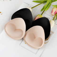 1 Pair/Lot Woman Swimsuit Padded Sponge Foam Push Up Enhancer Chest Cup Breast Bikini Swimwear Inserts Invisible Bra Pad