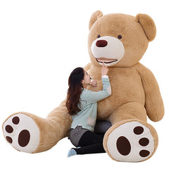 100cm-200cm America Giant Teddy Bear Plush Toys Soft Teddy Bear Skin Popular Birthday & Valentine's Gifts For Girls Kid's Toy