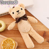 Image of 18CM Mini Teddy Bear Stuffed Plush Toys Cute White Teddy Bears Pendant Dolls Gifts Birthday Wedding Party Decor