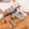 Image of 18CM Mini Teddy Bear Stuffed Plush Toys Cute White Teddy Bears Pendant Dolls Gifts Birthday Wedding Party Decor