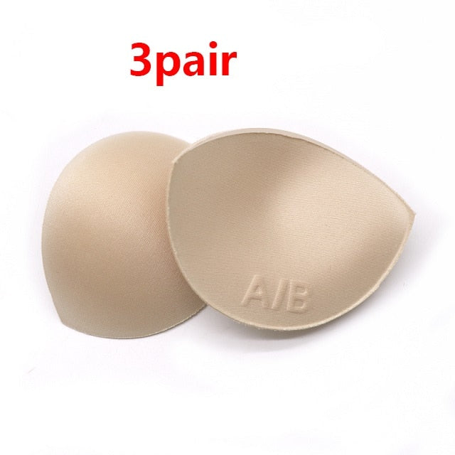 1Pair Soutien Gorge Silicone Gel Bra Insert Pads Breast Enhancer Padding for Bra Women Bikini Swimwear Invisible Sopnge Bra Pads