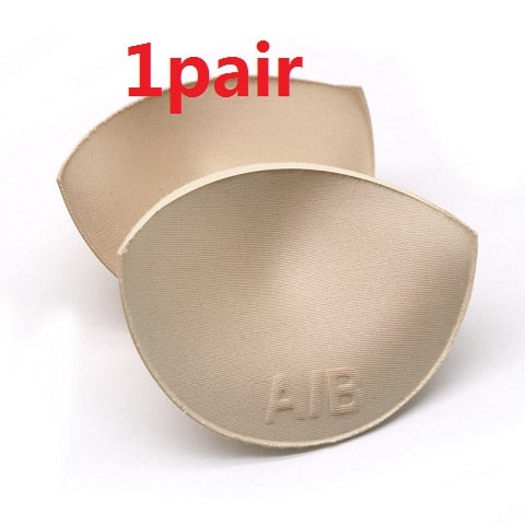 1Pair Soutien Gorge Silicone Gel Bra Insert Pads Breast Enhancer Padding for Bra Women Bikini Swimwear Invisible Sopnge Bra Pads