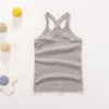 Image of 2-10yrs Cotton Girls Vest Colored Kids Camisole Children Tops Summer Baby Singlet Girl Undershirts Teenager Tank E-C010