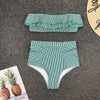 Image of 2 Piece Bandage Swimsuit Bikini Push Up Swimwear Women High Waisted Girls Bathing Suit Tankini Swimsuits Women Biquini