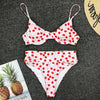 Image of 2 Piece Bandage Swimsuit Bikini Push Up Swimwear Women High Waisted Girls Bathing Suit Tankini Swimsuits Women Biquini