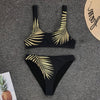 Image of 2 Piece Bandage Swimsuit Bikini Push Up Swimwear Women High Waisted Girls Bathing Suit Tankini Swimsuits Women Biquini
