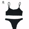 Image of 2018 Bandeau Swimwear Women Swimsuit Push Up Bandage Swimming Bathing Suit Brizilian Bikini Set Maillot De Bain Femme