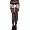 Image of 2018 Hollow Out Tights Lace Sexy Stockings Female Thigh High Fishnet Embroidery Transparent Pantyhose Women Black Lace Lingerie