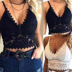 2019 Hot Lingerie Women Sexy Bralette Women Plus Size Vest Crop Wireless Bras Lingerie Sexy V-Neck Underwear Bras 661BR10