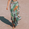 Image of 2019 New Bikini Beach Skirt Tunics for Beach Long Leaves Print Bikini Cover up Robe de Plage Sarong Beach Swimsuit cover-ups