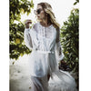 Image of 2019 New Bikini Beach Skirt Tunics for Beach Long Leaves Print Bikini Cover up Robe de Plage Sarong Beach Swimsuit cover-ups